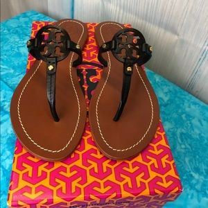 New in box Tory Burch Mini Miller Leather Sandals